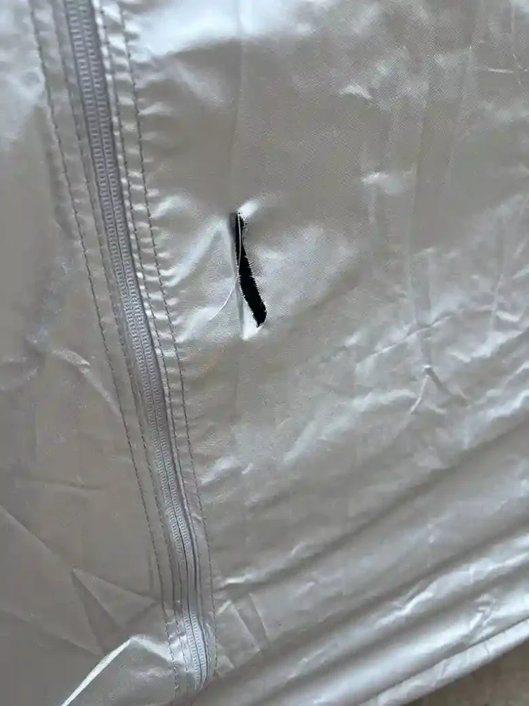 Cybertruck Cover teared