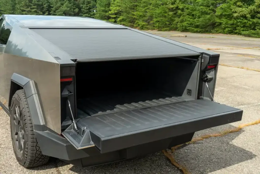 Tesla Cybertruck Exterior 40 Tesla Cybertruck Exterior back open
